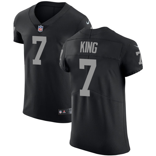 Nike Raiders #7 Marquette King Black Team Color Men's Stitched NFL Vapor Untouchable Elite Jersey - Click Image to Close
